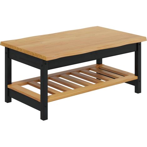 Mesa de centro EKAI Negro 100 x 60 x 45,5 cm vidaXL (1/5)
