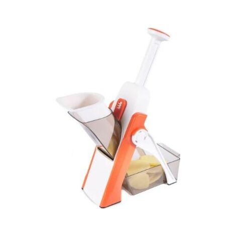 Cuisine Manuelle, Mandoline Cuisine Coupe Legume Multifonction en Acier Inoxydable, Safety Slicer Mandoline Réglable pour Pomme de Terre, Carotte, Fromage (1/5)