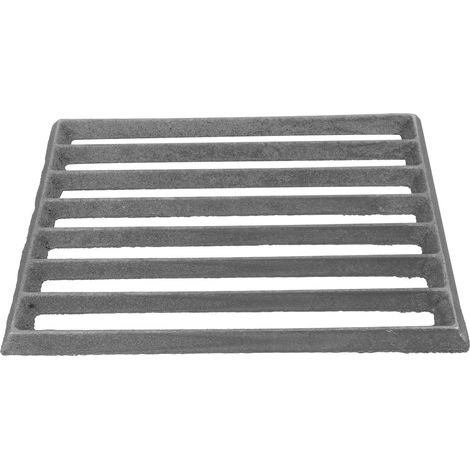 Gril Churrasco rectangulaire en fonte, grille métallique pour cuisson au charbon de bois