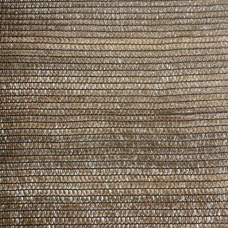 BORONAT malla sombreo 2 mt 90% marron rollo 100 m , Malla de sombreo de 90% de ocultación color marrón Su 90% de ocultación proporciona alta protección contra los rayos UV y re (1/2)