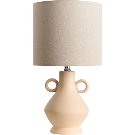 Tischlampe KERULEN Keramik Beige