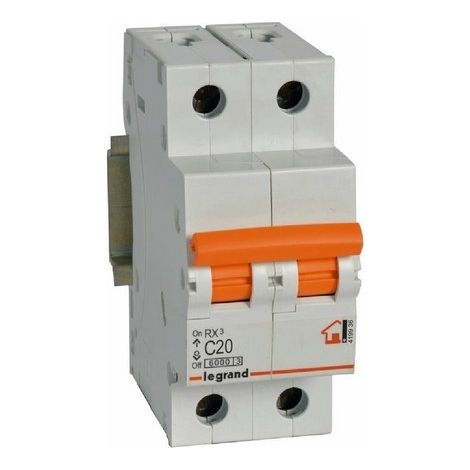 LEGRAND 419936 Boîtier disjoncteur RX3 2P 6kA 20A