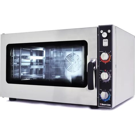 Four mixte professionnel 5 GN 1/1 - Manuel - Vapeur directe 50-270°C - Double vitrage - 230V - Vesta