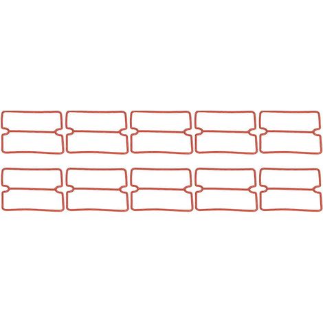 10 Stück rechteckige Gummidichtungsringe, präzise, langlebig, hitzebeständig, glatt, ölfrei, für Ventilplatten