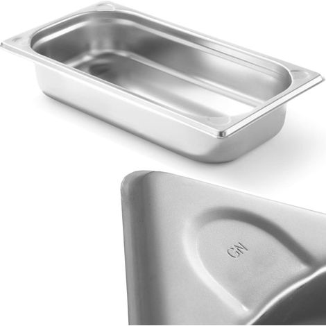 Kitchen Line GN 1/3 Stahlbehälter, Höhe 65 mm - Hendi 806425
