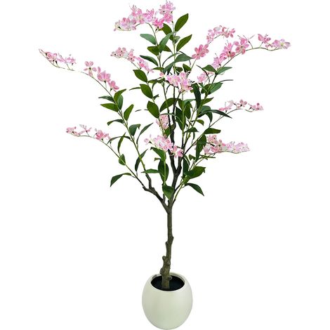Albero di gelsomino artificiale, design realistico, non richiede manutenzione, albero fiorito, 150 cm (1/2)