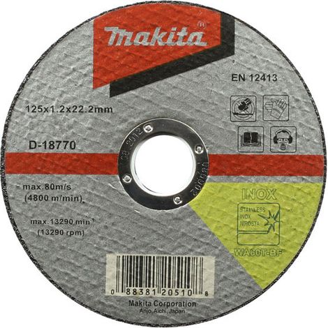 Disque abrasif Makita 125x1 2 mm pour le métal