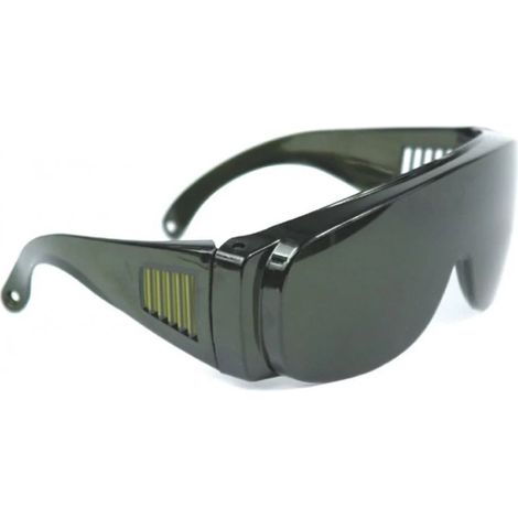 Boite 10 Lunettes de Protection Soudeur Polycarbonate Teintees - ecran Fume N5 - Classe Optique 1 - EN166/EN169 - 44g (1/2)