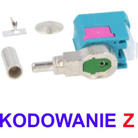 Connecteur coudé Fakra RG316 code-Z (1/2)