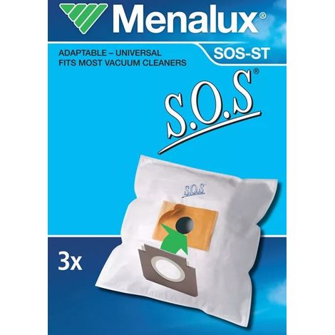3PZ SACCHETTI IN MICROFIBRA UNIVERSALE PER SCOPA E ASPIRAPOLVERE
