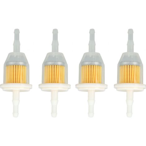 4 Stück Kraftstofffilter GY20709 Passend für 1/4-Zoll- und 5/16-Zoll-Kraftstoffleitungen für Gartentraktoren, Rasenmäher, Nullwendekreismäher und Golfwagen (1/5)