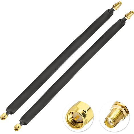 Câble Rallonge Plat Fenêtre SMA Mâle à Femelle 30 cm Câble Extension Coaxial, pour Routeur Modem Box SIM 4G, Antenne Mineur, 2 pcs (1/5)