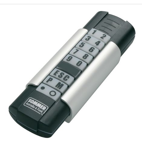 Teclado - Mando teclado radio Telecody+ Sommer - S10212-00001 - 12 canales - negro - 868,8 MHZ