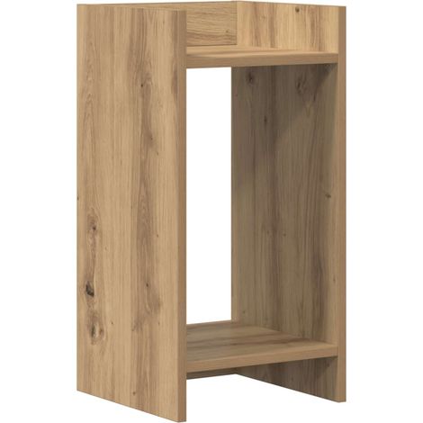 Support de Plante avec étagère Chêne Artisanal 30 x 30 x 60 cm vidaXL (1/5)