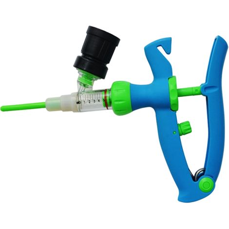 Injecteur de vaccin à seringue continue réglable, accessoire vétérinaire pour le bétail, 5 ml