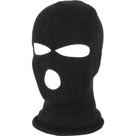 Fleece-Sturmhaube für Erwachsene – Gestrickte Wintermaske – Vollgesichtsmaske für Outdoor-Sportarten – Warme Strickmaske für Erwachsene (1/5)