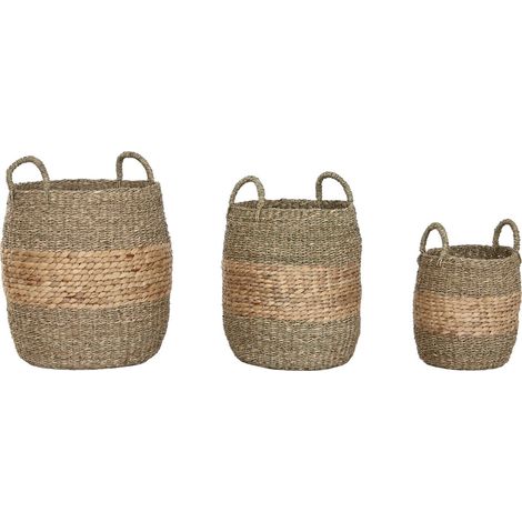 Cesta Set 3 Jacinto De Agua 40X40X44 Natural (1/5)