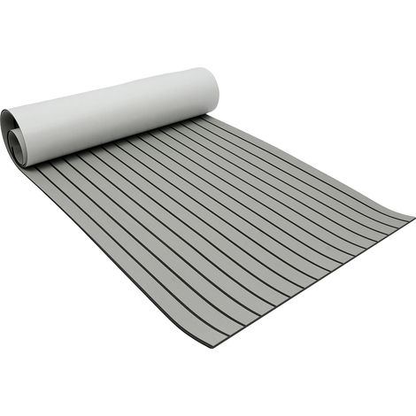 Alfombrilla antideslizante, autoadhesiva e impermeable, color gris. (1/2)