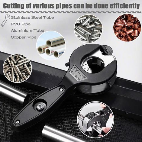 Coupe-tubes à cliquet pour tuyaux de climatisation en cuivre et en aluminium de 8 à 29 mm, coupe-tubes à roulement, jeu de coupe-tubes haute vitesse.