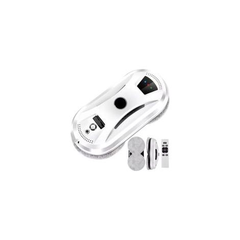 Robot Laveur de Vitres, Nettoyeur de vitres Electrique, Télécommande, Navigation IA, 10 lingettes Lavable Incluses (1/5)