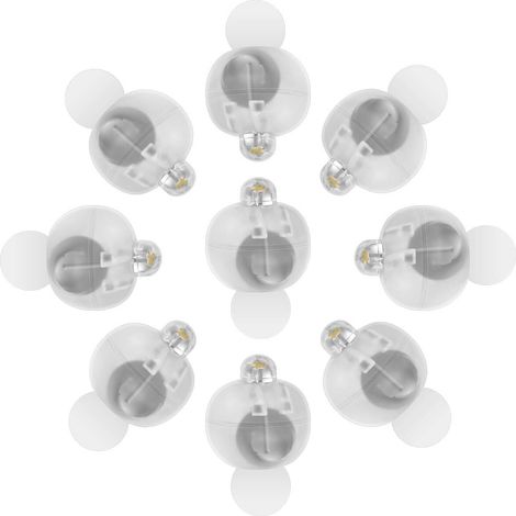 Mini-lumières LED pour ballons, 14 ampoules colorées, éclairage fête Halloween mariage anniversaire. (1/5)