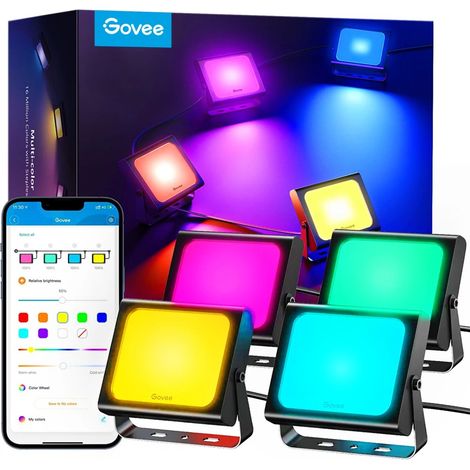 Govee H7060 Proiettori a LED RGBICWW, IP65, Bluetooth, Wi-Fi (1/5)