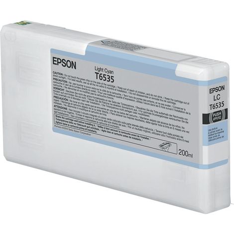 Epson T6535 Light Cyan Ink Cartridge (200ml) cartuccia d'inchiostro 1 pz Originale Ciano chiaro (1/3)