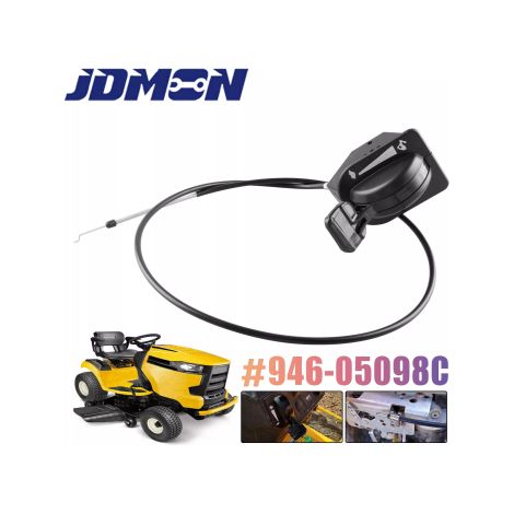 1 câble d'accélérateur, compatible Cub Cadet XT1 GT50 GT54 LT46 LT50 ST54 XT2, remplace 946-05098C, pour tondeuse autoportée (1/5)