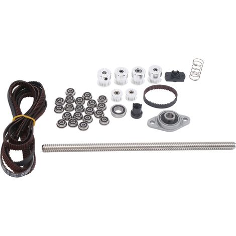 Kit courroie synchrone GT2 en aluminium pour imprimante 3D Voron V0 - Poulie et 2 mètres de courroie (1/5)
