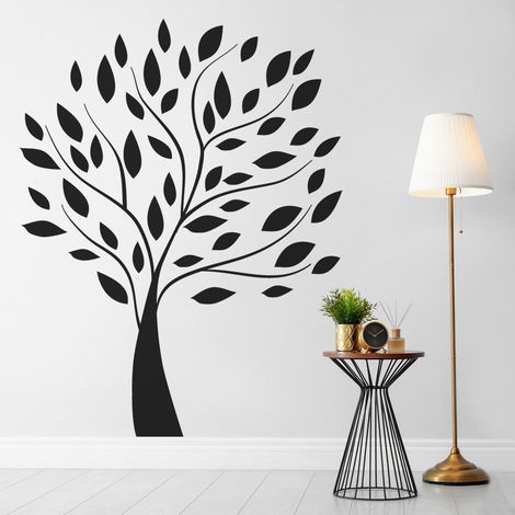 Sticker Mural - Arbre - 17x22 cm - Noir (1/3)