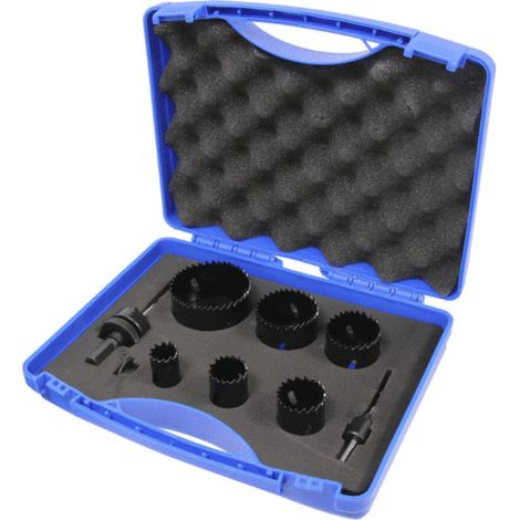 Coffret de 8 Scie trépan bi-métal cobalt de 22 à 68mm LEMAN - 14746 (1/2)