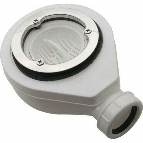 Bonde horizontale sans capot Ø90 DONA pour receveurs de douche, Ensoleillé (1/4)