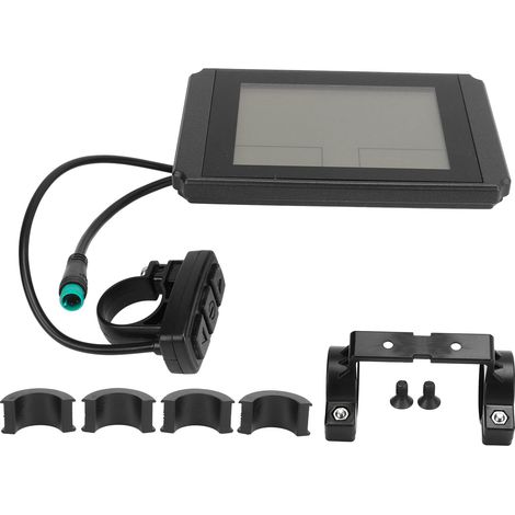 Guidon LCD10H pour vélo électrique, écran LCD pour bicyclette électrique et trottinette, compteur avec connecteur étanche. (1/5)