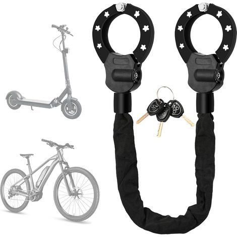 Antivol Trotinette Electrique, 6mm Chaînes Antivol, Cadenas Trotinette (1/5)