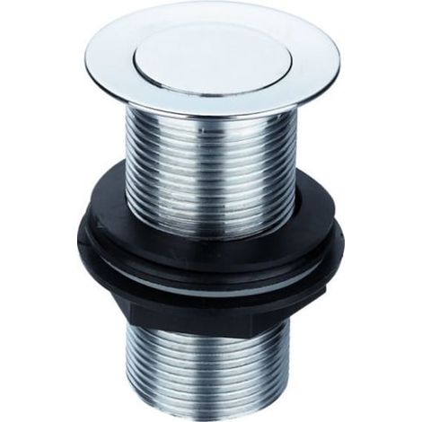 Deva 1 1/4 Inch Basin Waste Chrome - Unslotted (For Basins with No Overflow) (1/2)