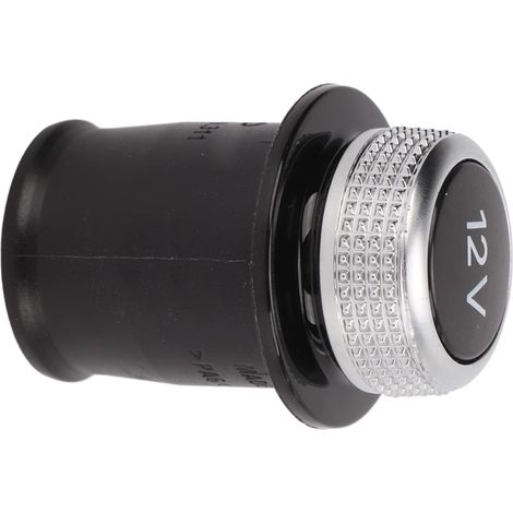 Couvercle de Prise D'allume-cigare, 12 V chromé pour Prise D'allume-cigare de Voiture Cache Anti-poussière 4H0919311 Remplacement pour A3 A4 A6 A7 A8 (1/4)