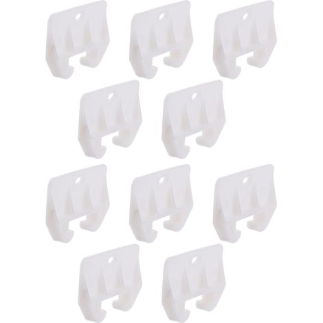Plastique Glissières de Guidage de Tiroir, Blanches Lot de 10 Pièces (1/5)