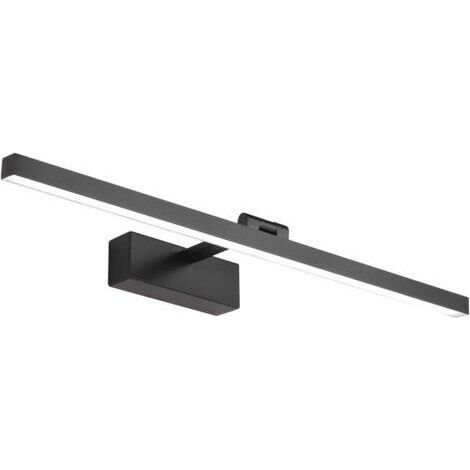 Lampe Miroir LED Salle de Bain 60cm, 14W, IP44 Étanche Applique Murale 180° Rotatif, Lumière Miroir Moderne, Blanc Froid 6000K, Schwarz (1/5)