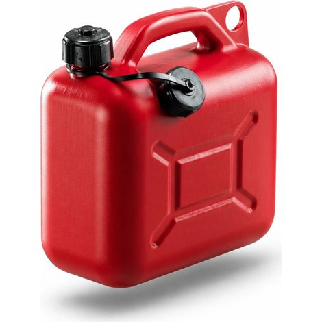 Tanica Carburante 5L Omologata con Beccuccio Flessibile Rossa