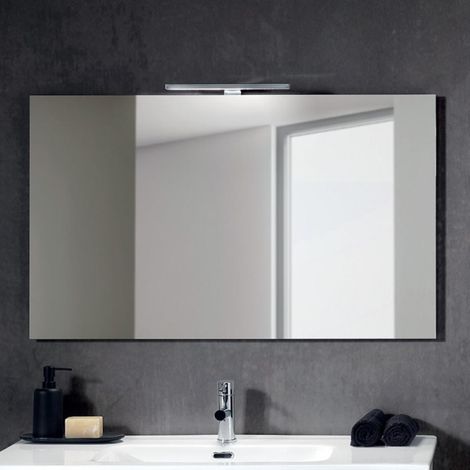 Specchio rettangolare moderno con lampada a LED CLEO 100X60 (1/2)