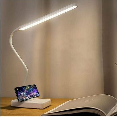 Cordless Led Desk Lamp USB Rechargeable 2000mah Battery Powered, Touch Control 3 Colors 6 Brightness Dimmable, Portable Table Lamp for Kids Reading Study Book Light Bedroom Bed Side (1/3)