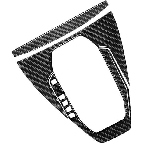 Rivestimento in fibra di carbonio per la console centrale dell'auto Mustang 2024 2025, per la protezione del cambio automatico. (1/2)