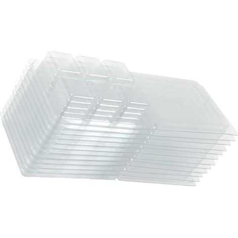 Moules à Cire Fondue Cubiques Transparents 50 Pièces Plastique Pvc Réutilisables Pour Fabrication De Bougies Usage Professionnel Artisanat (1/5)