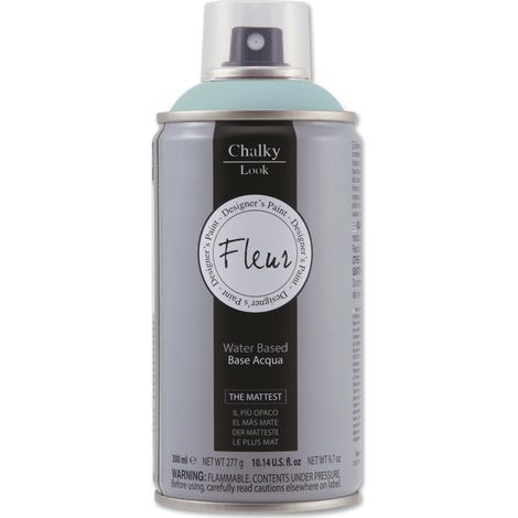 Fleur Chalky Look Spray Colore Opaco Gessoso Shabby per Legno Metallo Muro - Colore: Cape Town Blue