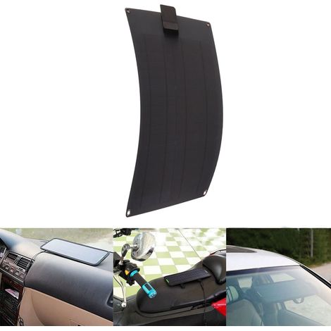Les panneaux solaires monocristallins en silicium à double sortie 25W 5V 18V sont adaptés aux voitures, bateaux, remorques et camping-cars (sans stockage d'énergie).