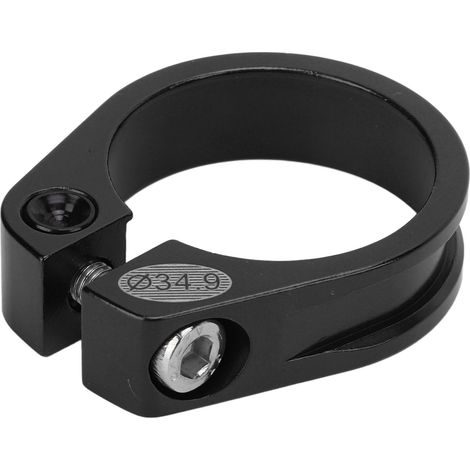 Collier de selle de vélo 34,9mm, conception creuse, serrage rapide, résistant à la corrosion, alliage d'aluminium, noir (1/5)
