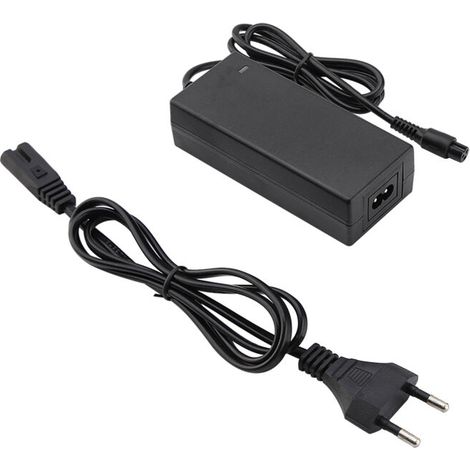Chargeur de batterie 42V 2A pour trottinette électrique - Adaptateur secteur 100-240V (fiche UE)