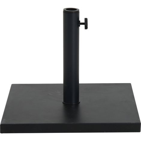 11kg Square Cement Parasol Base Concrete Umbrella Weight Stand Holder Patio Outdoor Garden Black