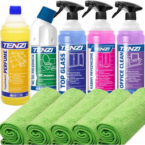 Set Tenzi di detergenti liquidi per la pulizia di casa, bagno e finestre XXL (1/5)
