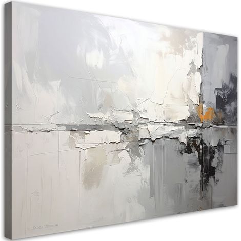 Bild auf Leinwand Grau beige Abstrakt 60x40 (1/5)